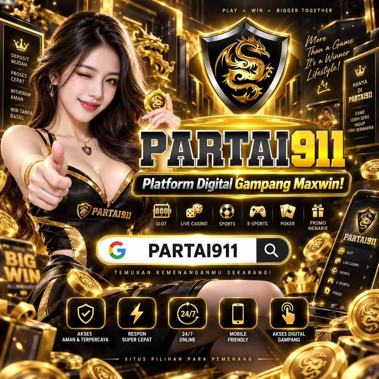 PARTAI911 Official: Platform Digital Gampang Maxwin!